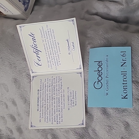 Hallo I'm here Salut vintage Goebel Hummel 478 1987 - Picture 15 of 17